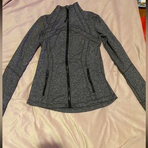 grey define jacket lulu lemon jacket size 8!!